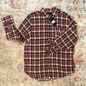 NWT 2XL black, red and white flannel, Five Four Club